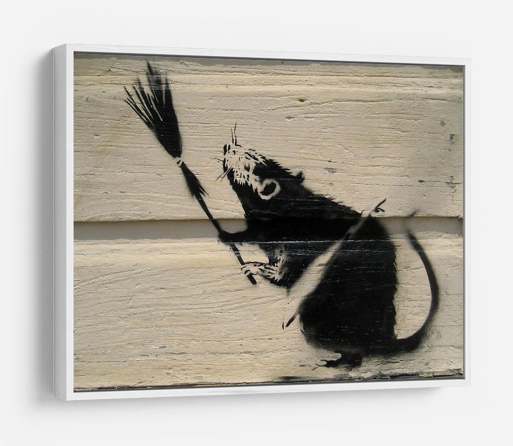 Banksy Broom Rat HD Metal Print