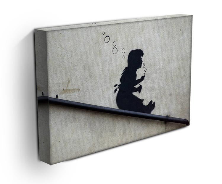 Banksy Bubble Slide Girl Print - Canvas Art Rocks - 3