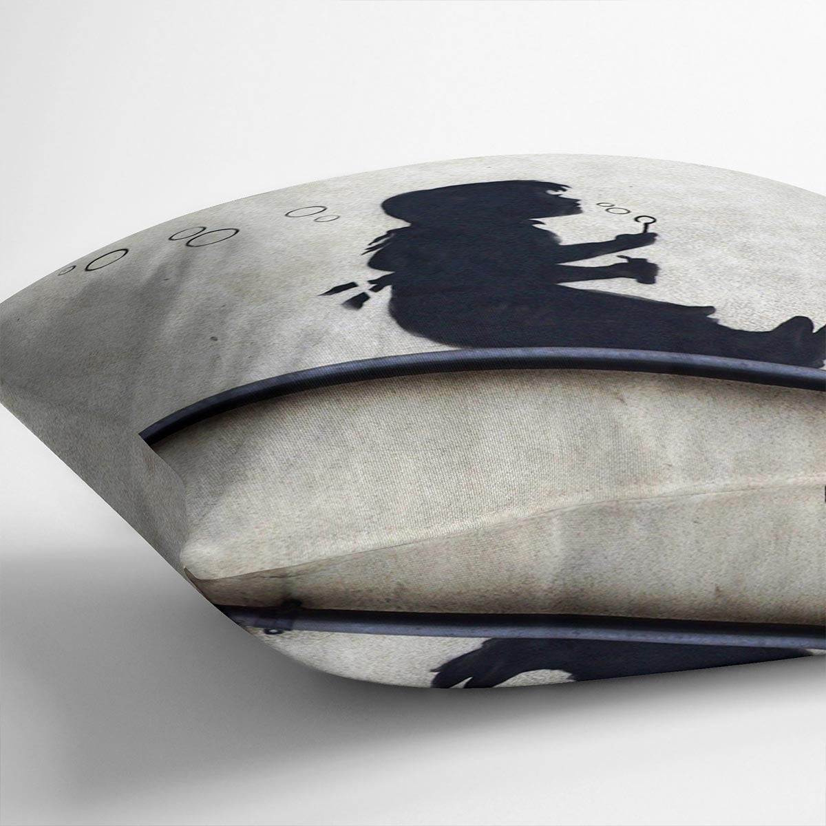 Banksy Bubble Slide Girl Cushion