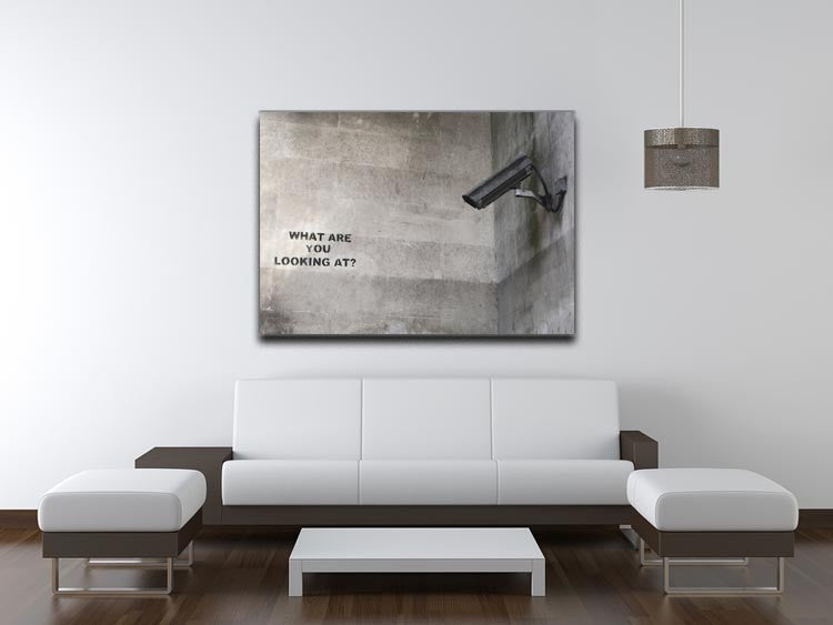 Banksy CCTV What Are You Looking at Print - Canvas Art Rocks - 4