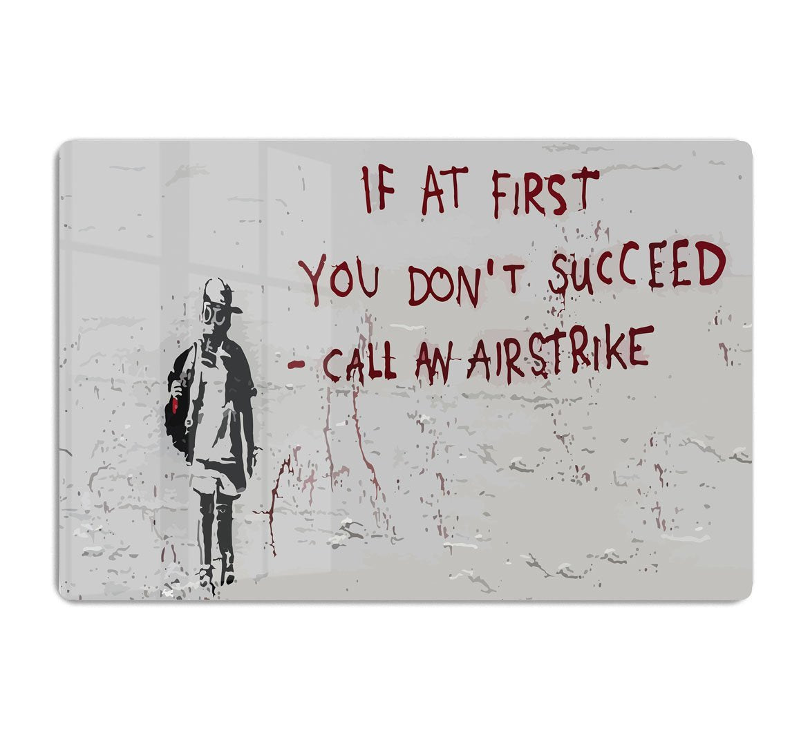 Banksy Call An Airstrike HD Metal Print