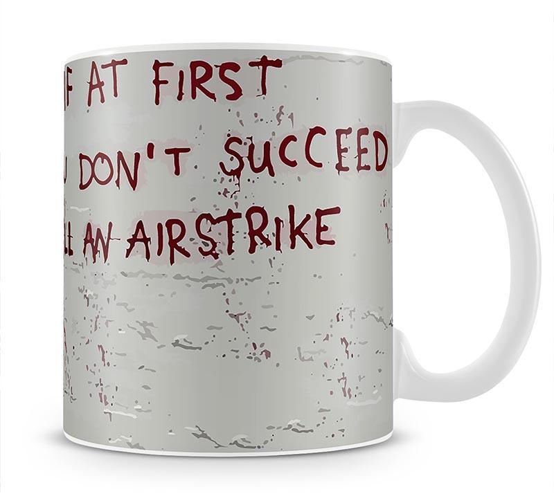 Banksy Call An Airstrike Mug - Canvas Art Rocks - 4