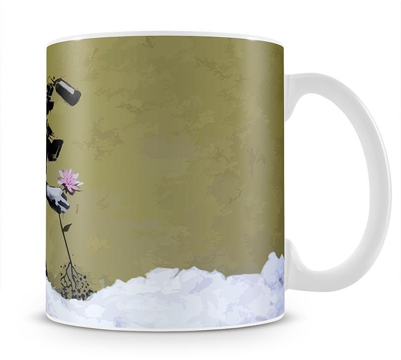 Banksy Cameraman and Flower Mug - Canvas Art Rocks - 4