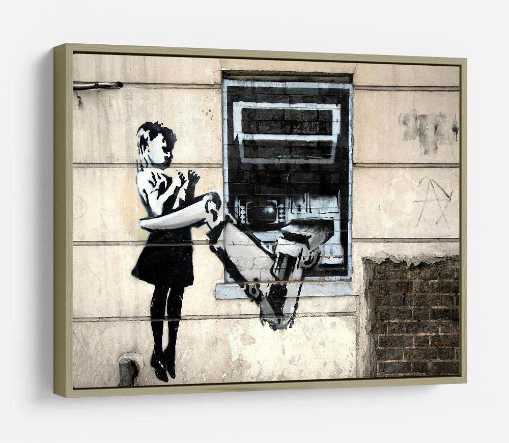 Banksy Cash Machine Girl HD Metal Print