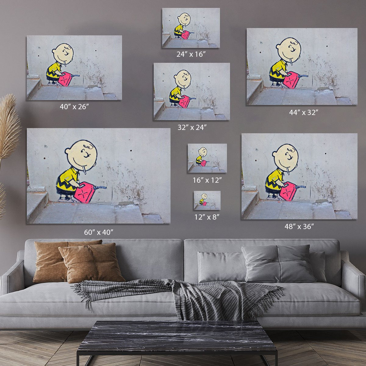 Banksy Charlie Brown - Naughty Boy Canvas Print or Poster