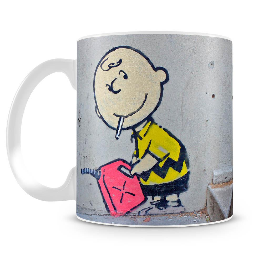 Banksy Charlie Brown - Naughty Boy Mug - Canvas Art Rocks
