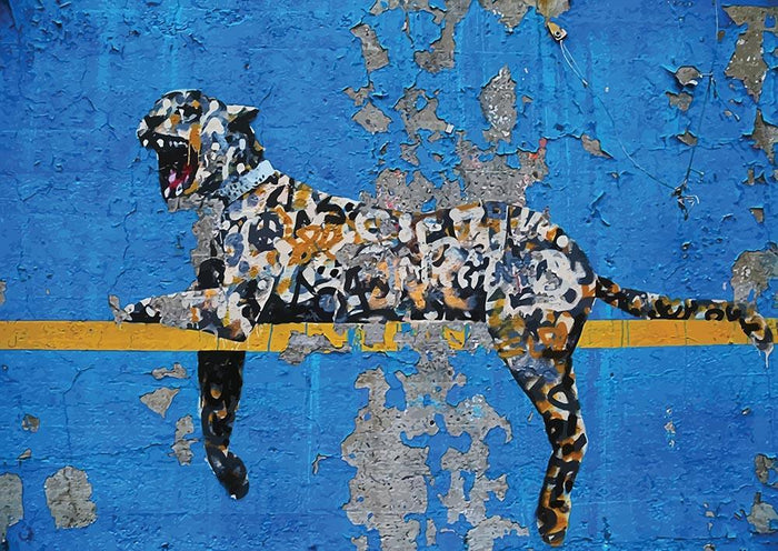Banksy Cheetah Wall Mural Wallpaper