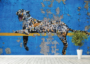 Banksy Cheetah Wall Mural Wallpaper - Canvas Art Rocks - 4
