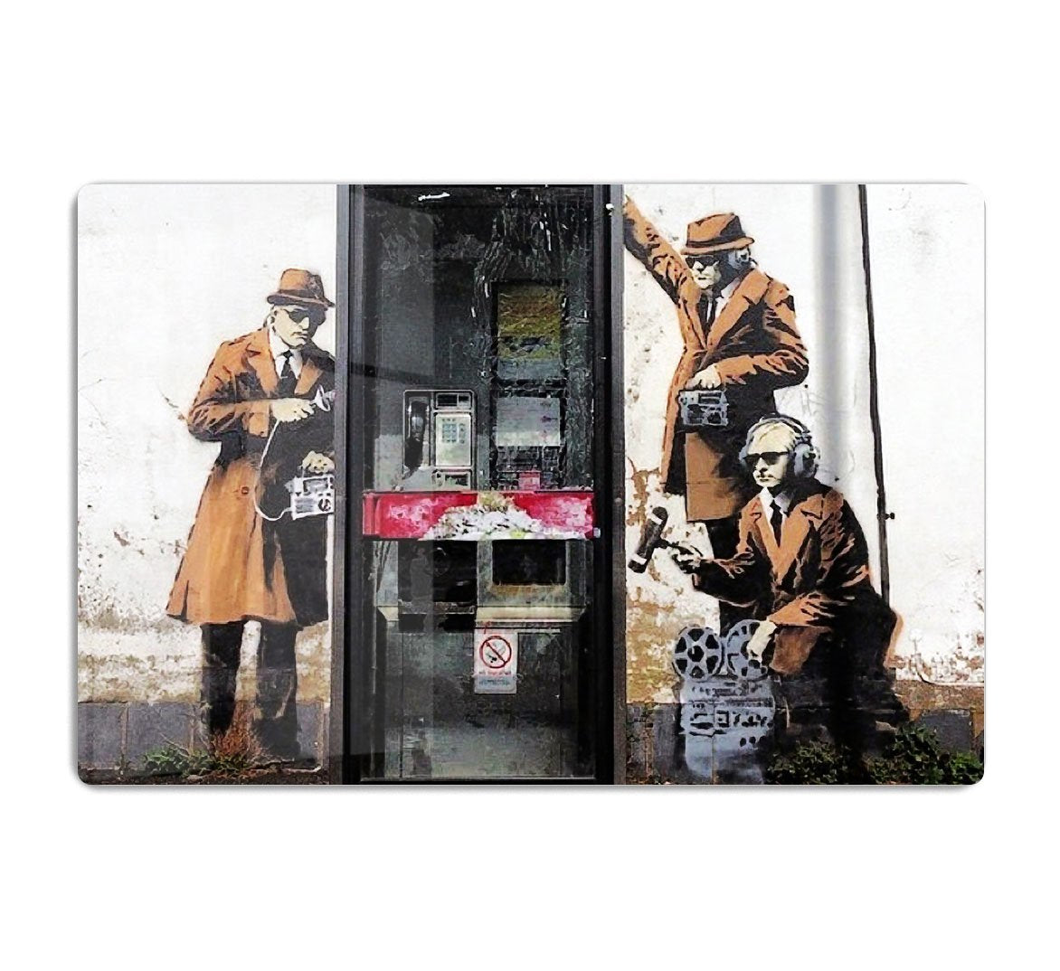 Banksy Cheltenham Telephone Box Spies HD Metal Print