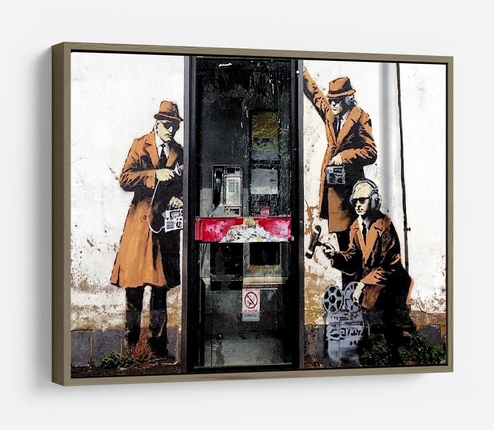 Banksy Cheltenham Telephone Box Spies HD Metal Print