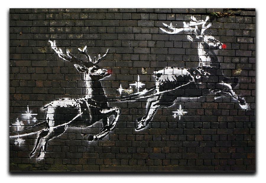 Banksy Christmas Canvas Print or Poster - Canvas Art Rocks - 1