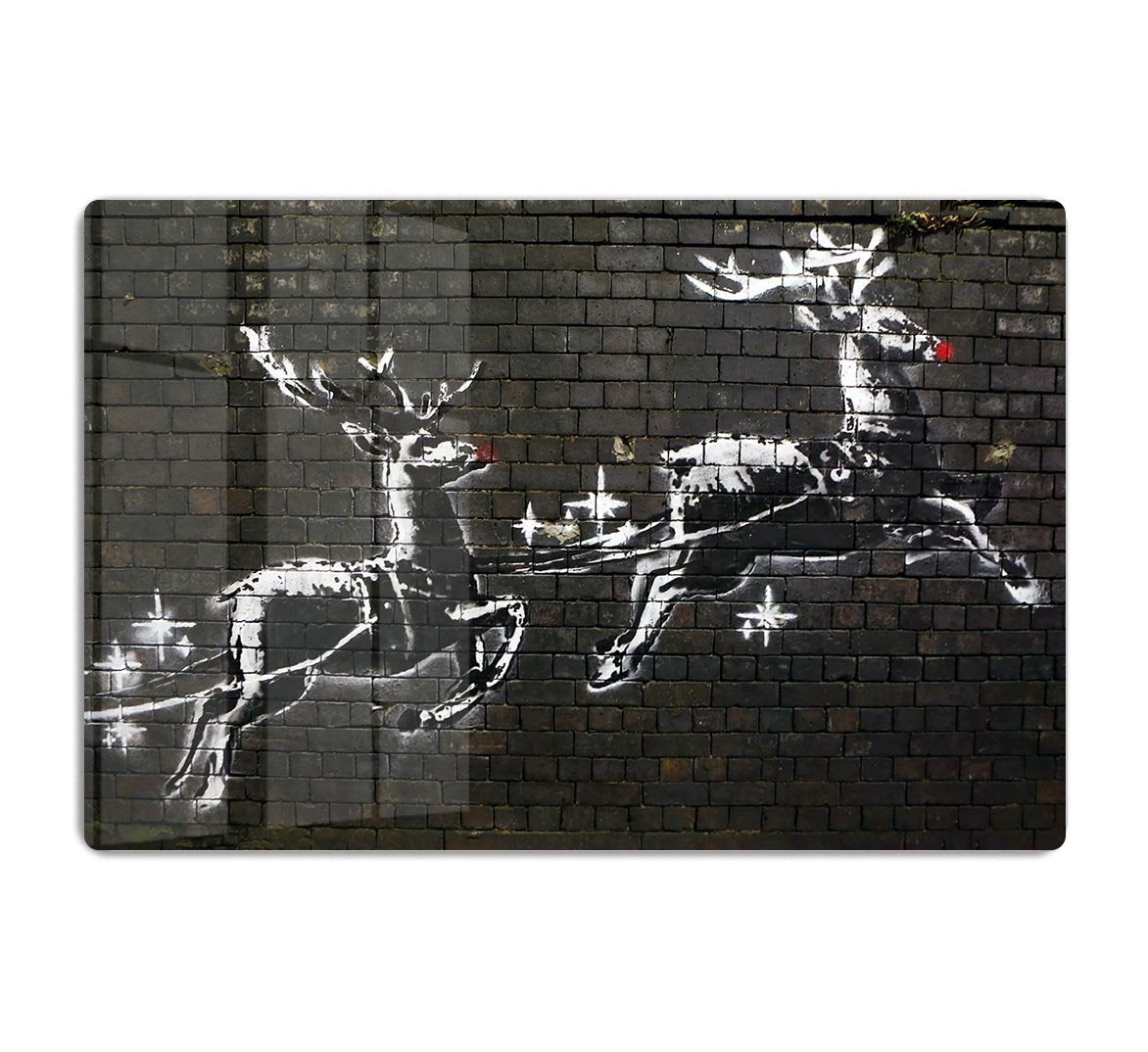 Banksy Christmas HD Metal Print - Canvas Art Rocks - 1