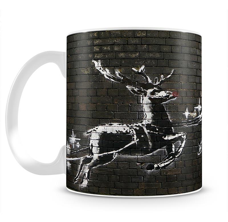 Banksy Christmas Mug - Canvas Art Rocks - 1
