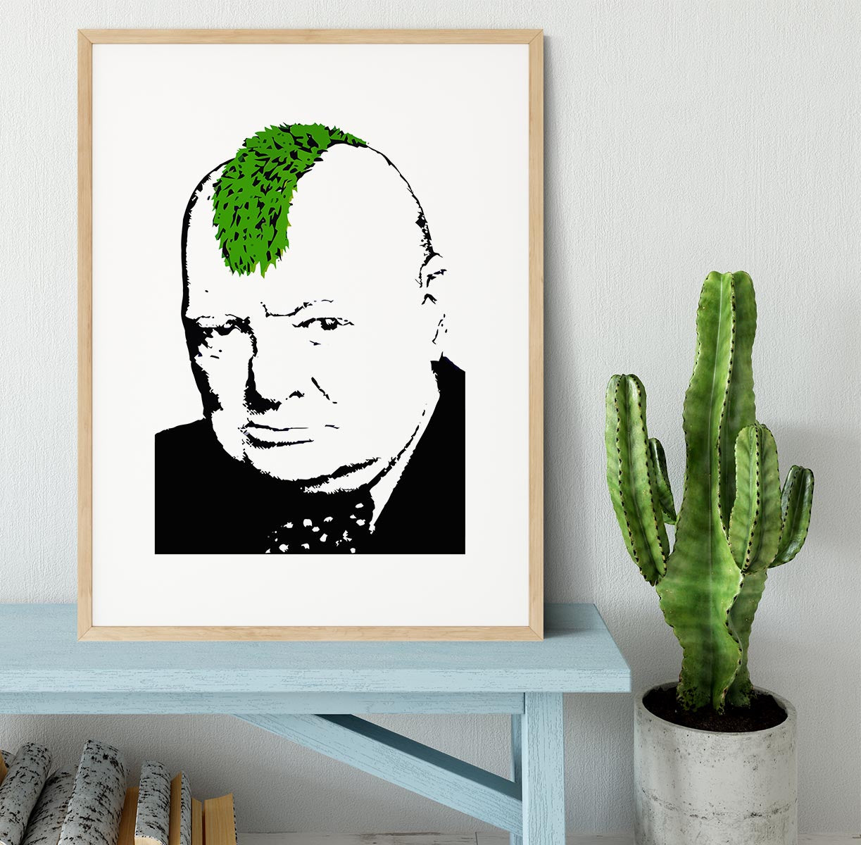 Banksy Churchill Turf War Framed Print - Canvas Art Rocks - 3