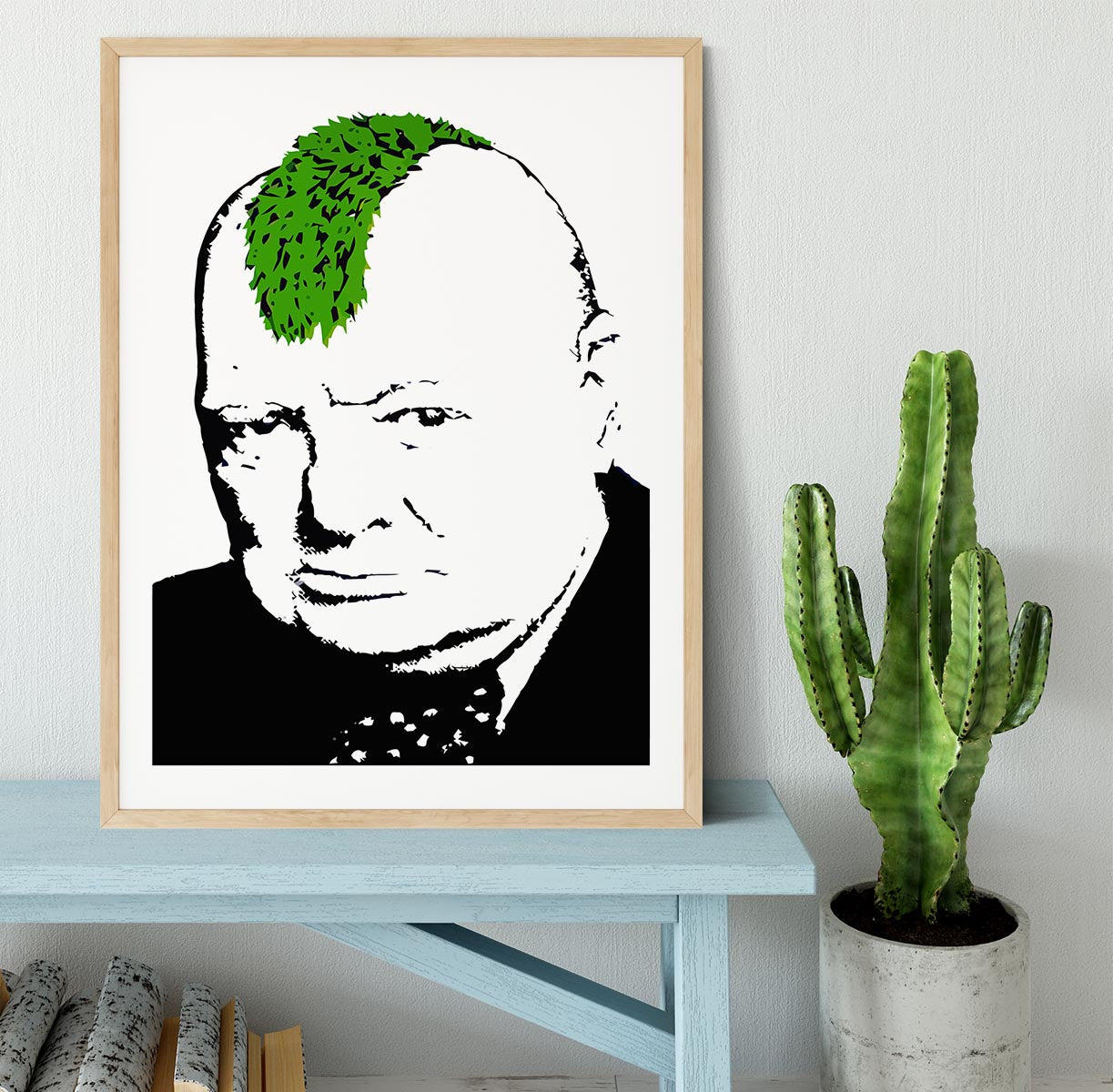 Banksy Churchill Turf War Framed Print - Canvas Art Rocks - 4