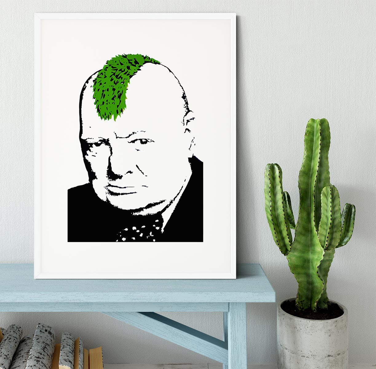 Banksy Churchill Turf War Framed Print - Canvas Art Rocks - 5