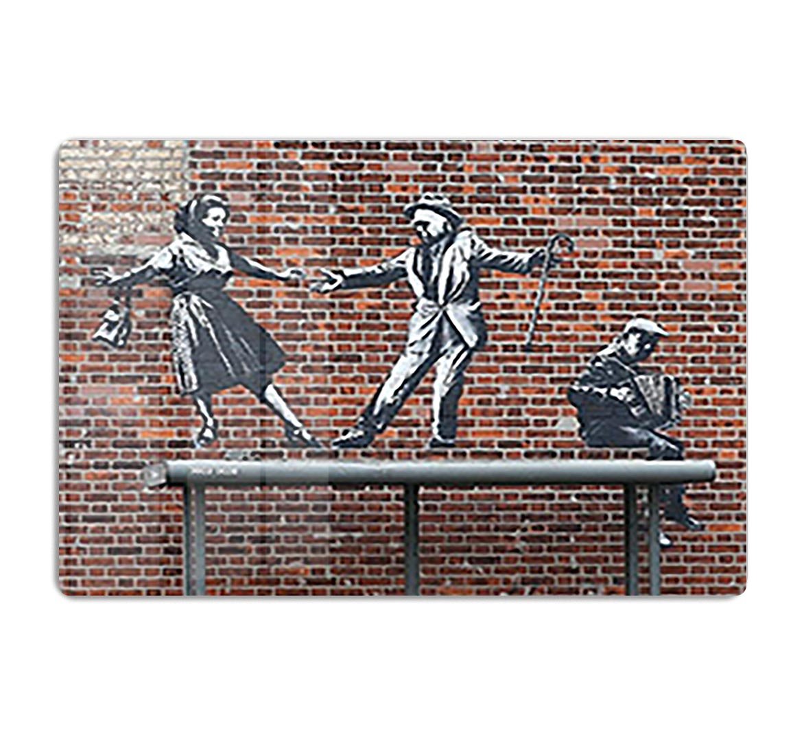 Banksy Couple Dancing Acrylic Block - Canvas Art Rocks - 1