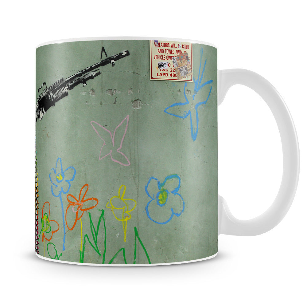 Banksy Crayon Child Soldier Mug - Canvas Art Rocks