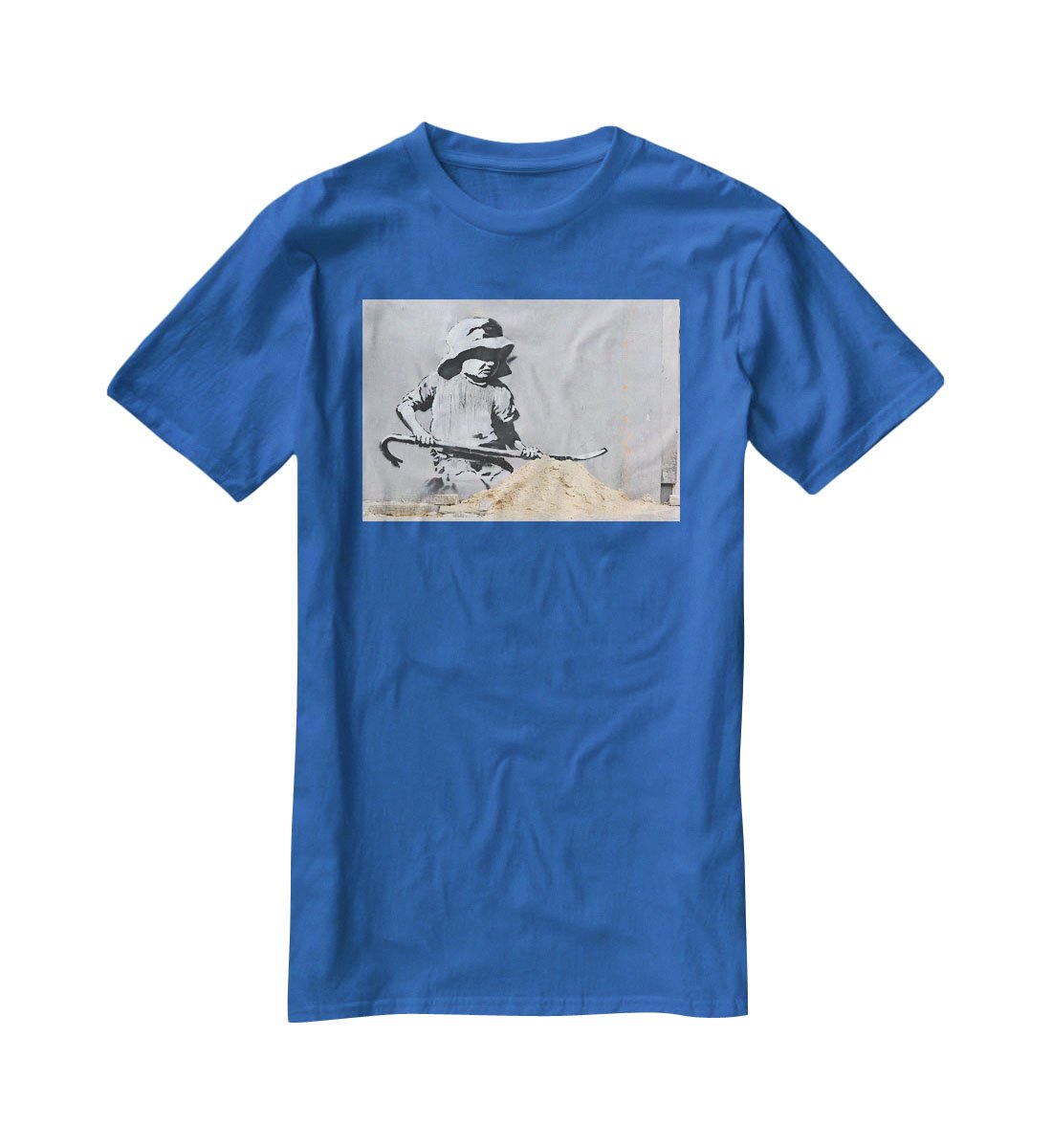 Banksy Crowbar Girl T-Shirt - Canvas Art Rocks - 2