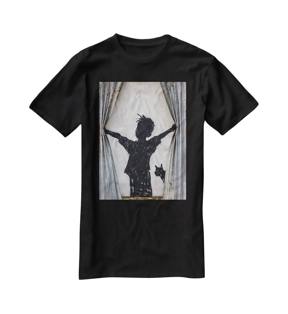 Banksy Derelict Farmhouse T-Shirt - Canvas Art Rocks - 1