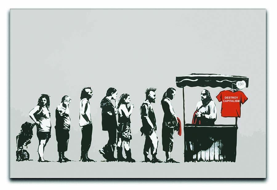 Banksy Destroy Capitalism Canvas Print or Poster  - Canvas Art Rocks - 1