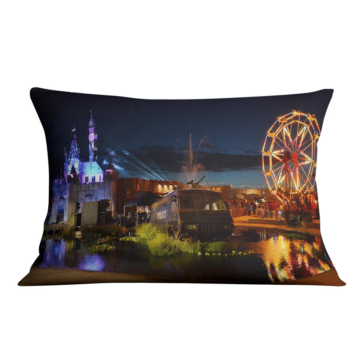 Banksy Dismaland Cushion