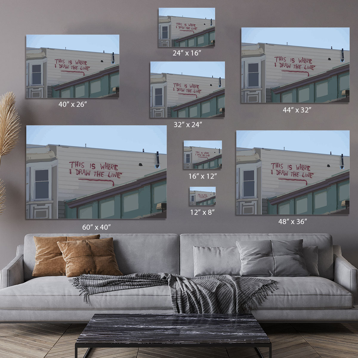 Banksy Draw The Line Canvas Print or Poster - Canvas Art Rocks - 7