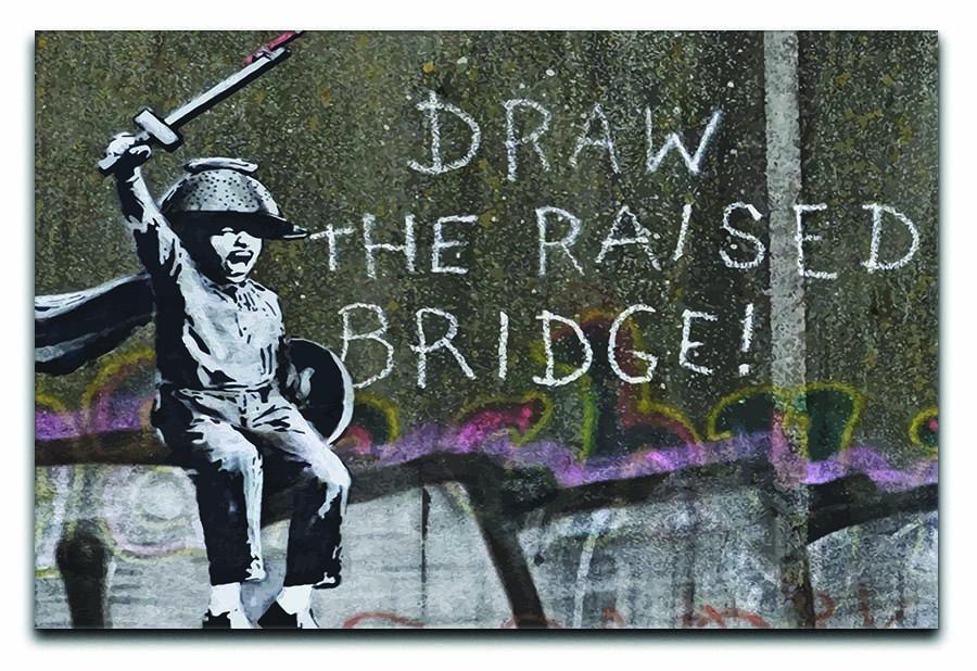 Banksy Draw The Raised Bridge Canvas Print or Poster  - Canvas Art Rocks - 1