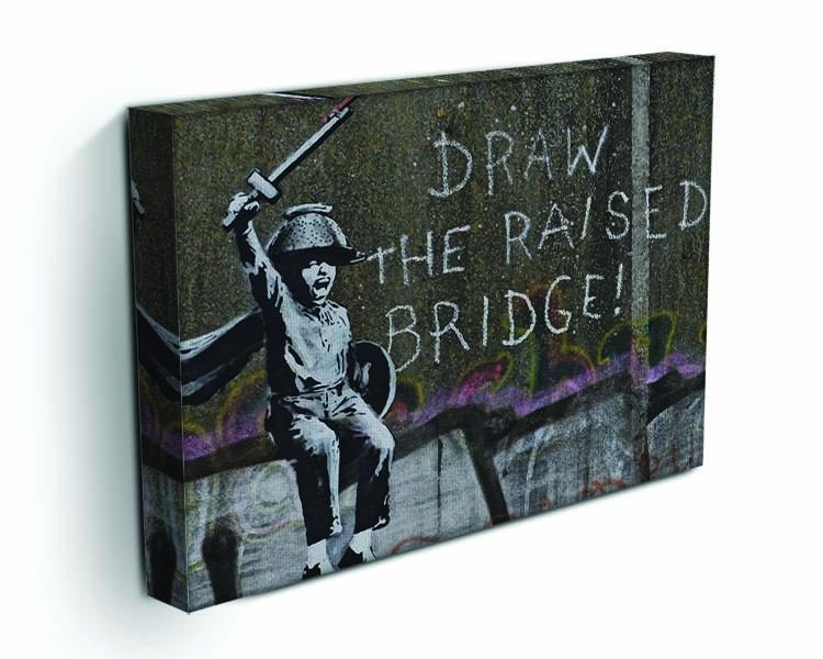 Banksy Draw The Raised Bridge Canvas Print or Poster - Canvas Art Rocks - 3