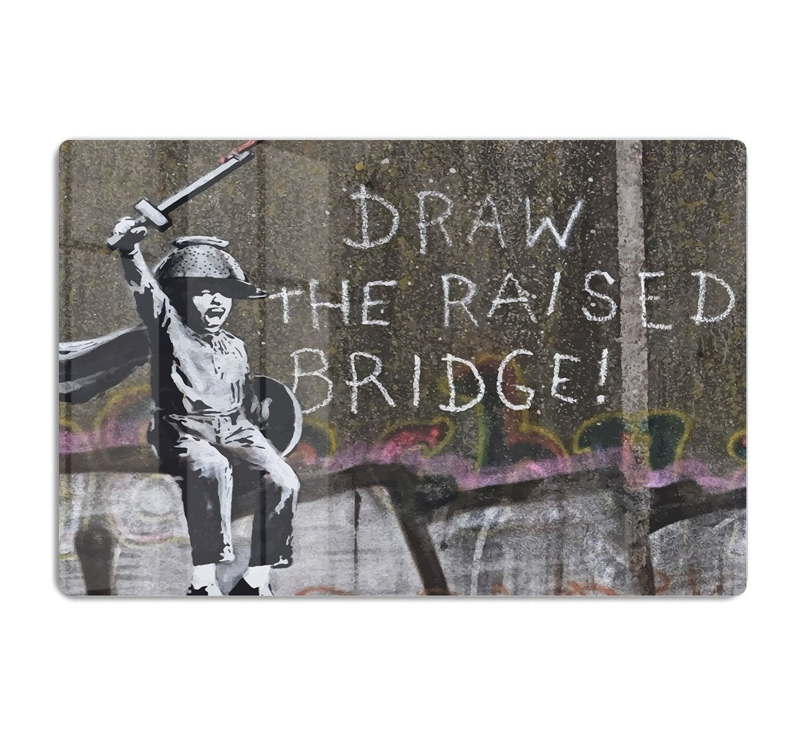 Banksy Draw The Raised Bridge HD Metal Print