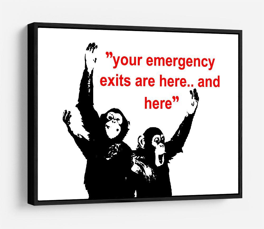 Banksy Emergency Exits HD Metal Print