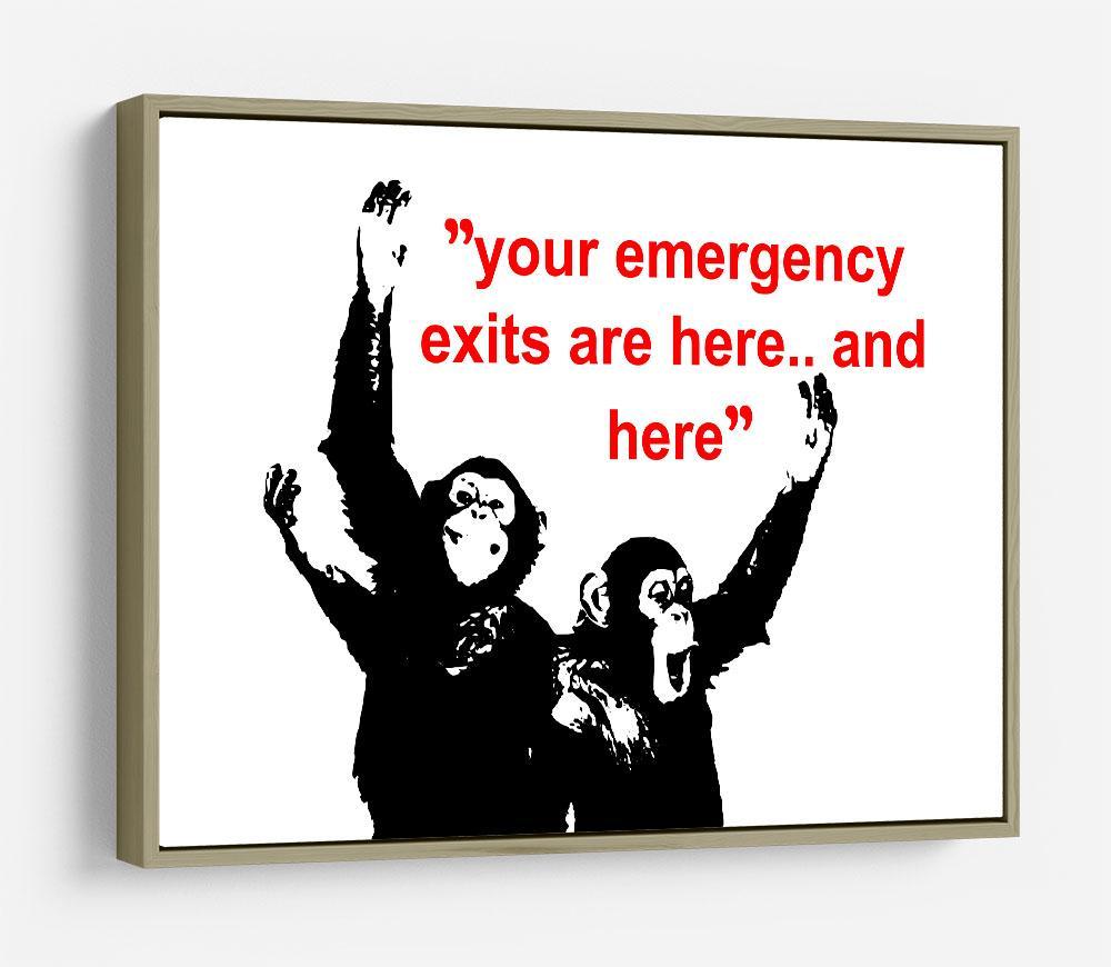 Banksy Emergency Exits HD Metal Print