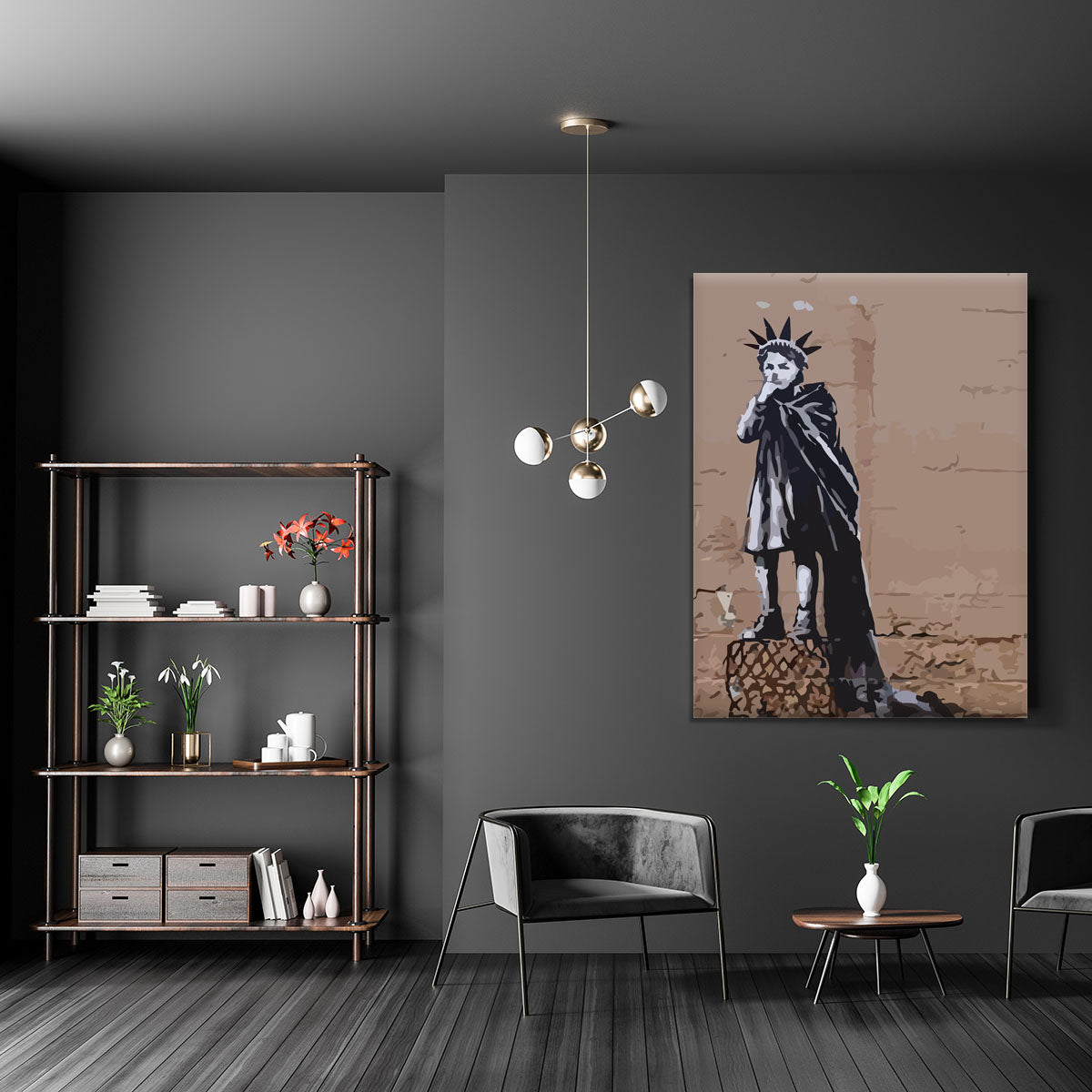 Banksy Empire State Kid Canvas Print or Poster - Canvas Art Rocks - 5