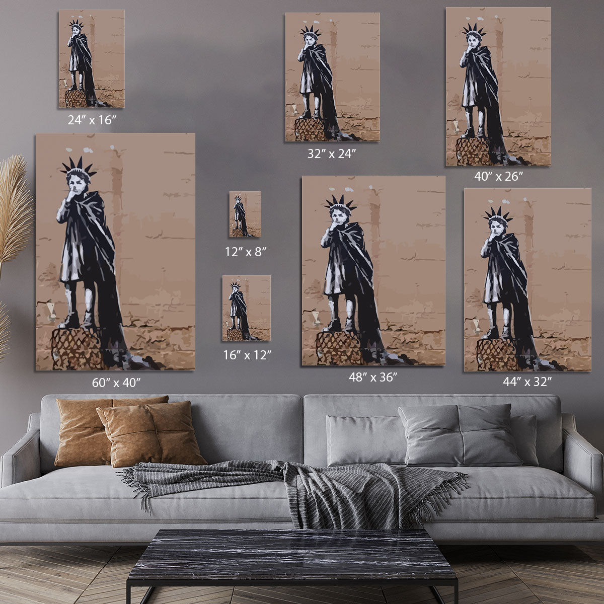 Banksy Empire State Kid Canvas Print or Poster - Canvas Art Rocks - 7