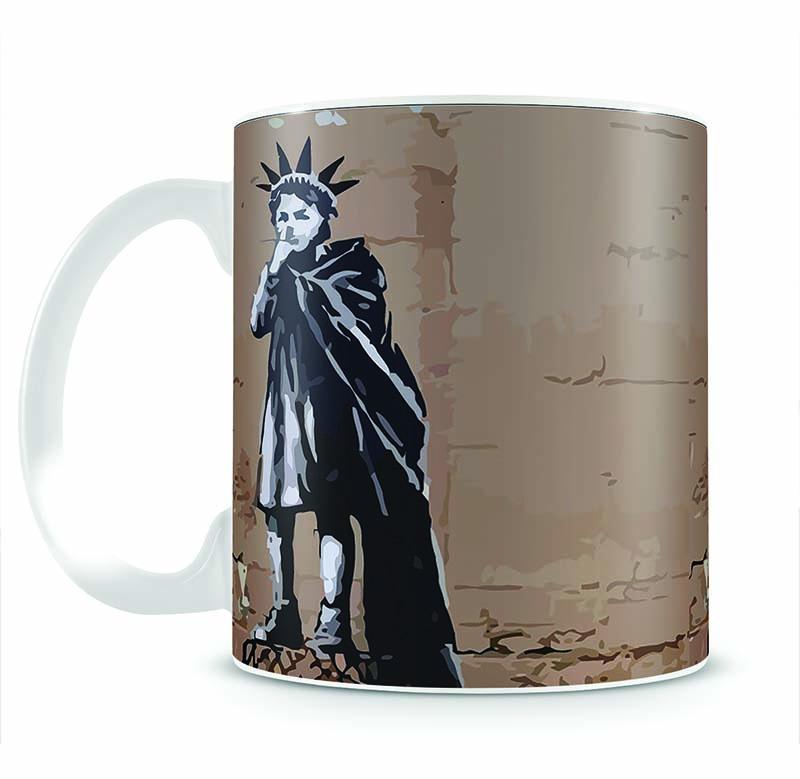 Banksy Empire State Kid Mug - Canvas Art Rocks - 2