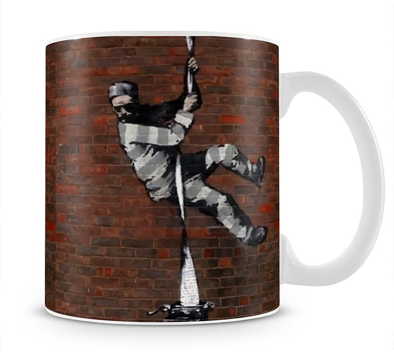 Banksy Escaping Prisoner Mug - Canvas Art Rocks - 1