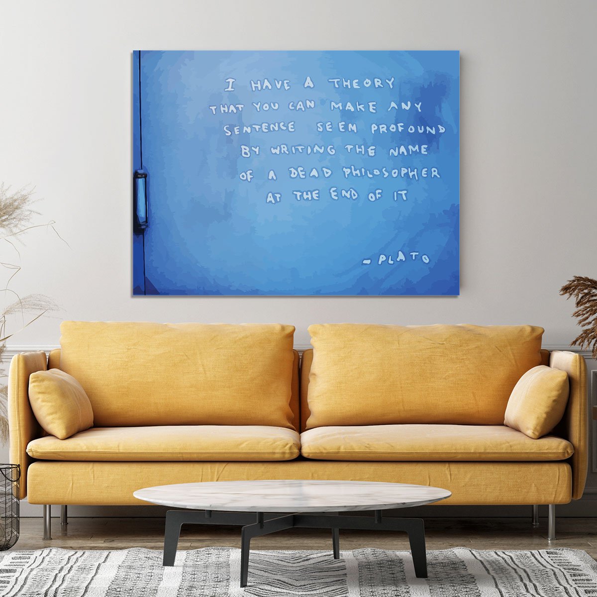 Banksy Fake Plato Quote Canvas Print or Poster