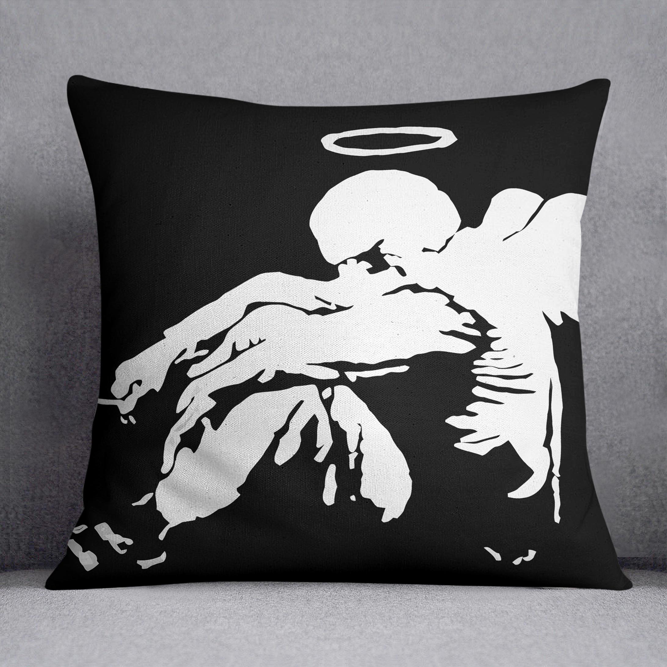 Banksy Fallen Angel Cushion