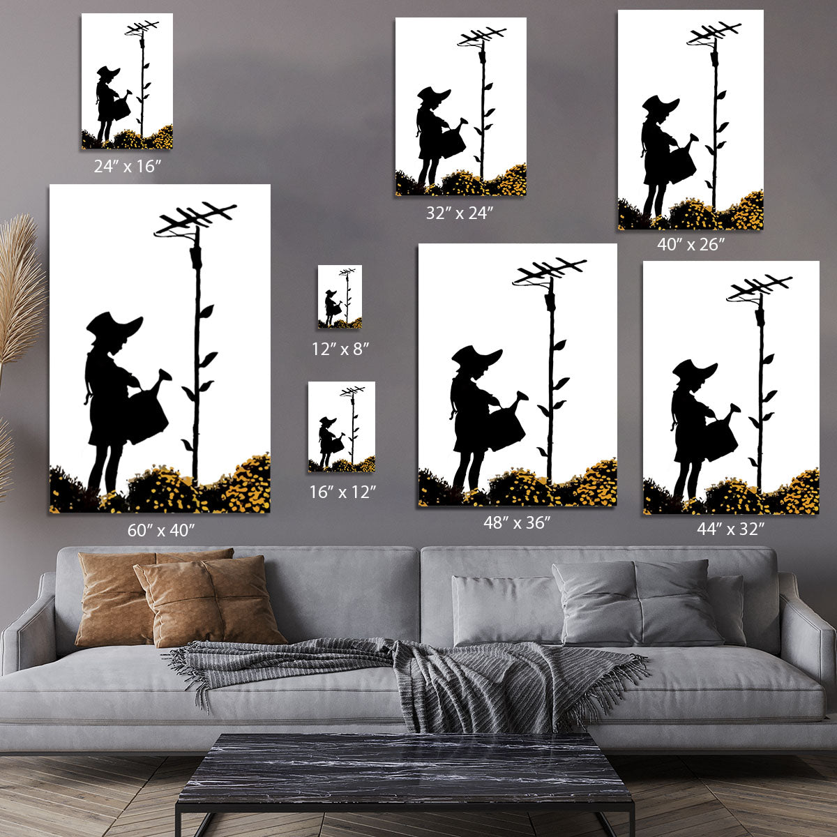 Banksy Flower Aerial Girl Canvas Print or Poster - Canvas Art Rocks - 7