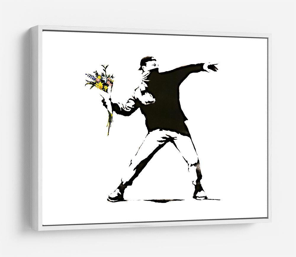 Banksy Flower Thrower HD Metal Print