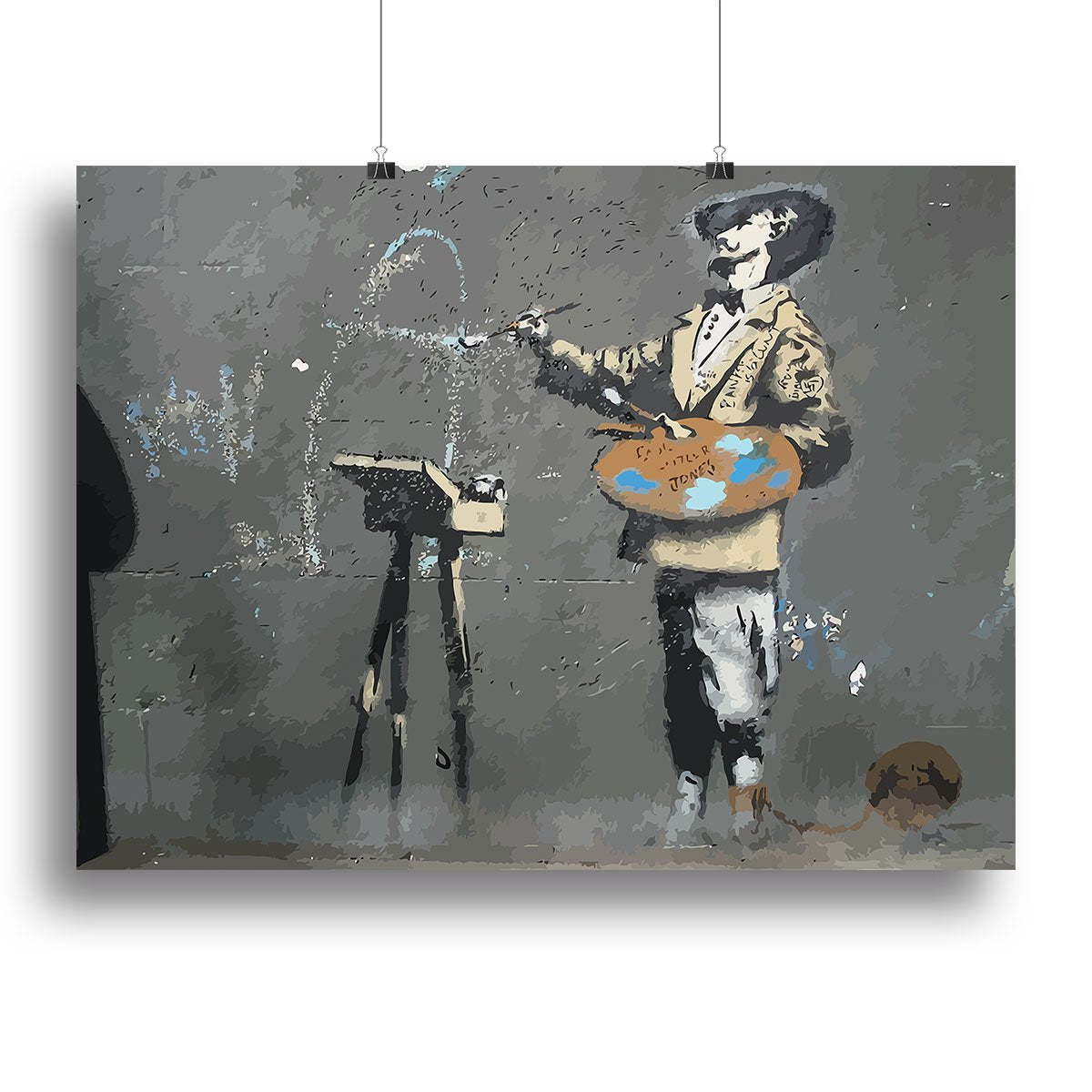 Banksy French Painter Canvas Print or Poster