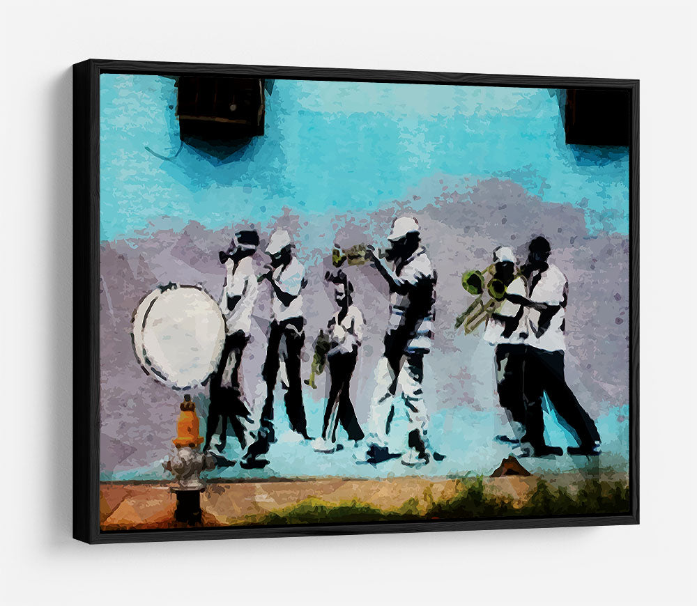 Banksy Gas Mask Marching Band HD Metal Print - Canvas Art Rocks - 6