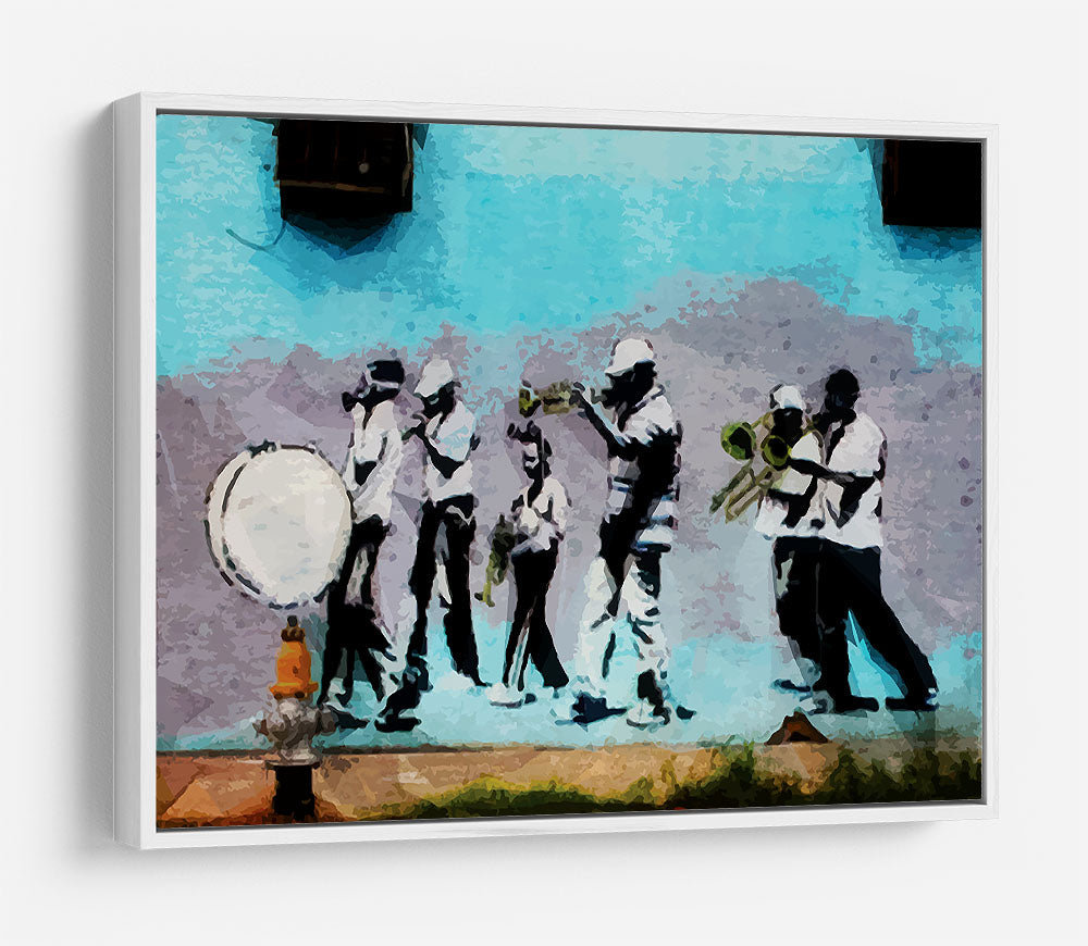 Banksy Gas Mask Marching Band HD Metal Print - Canvas Art Rocks - 7