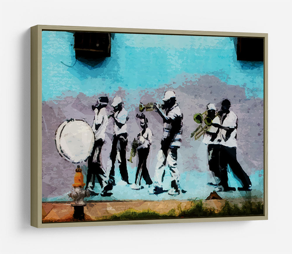 Banksy Gas Mask Marching Band HD Metal Print - Canvas Art Rocks - 8