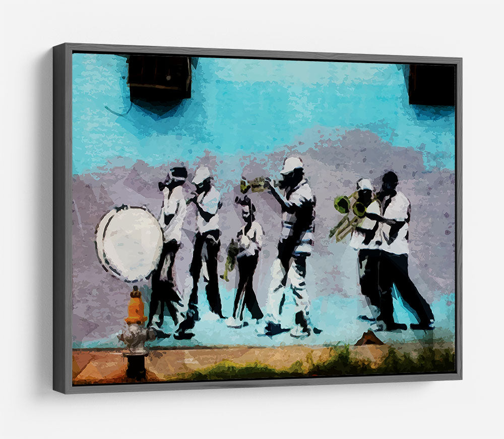Banksy Gas Mask Marching Band HD Metal Print - Canvas Art Rocks - 9