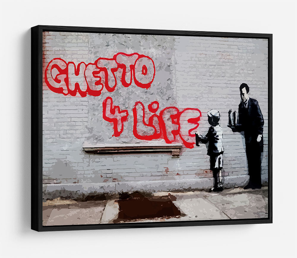 Banksy Ghetto For Life HD Metal Print - Canvas Art Rocks - 6
