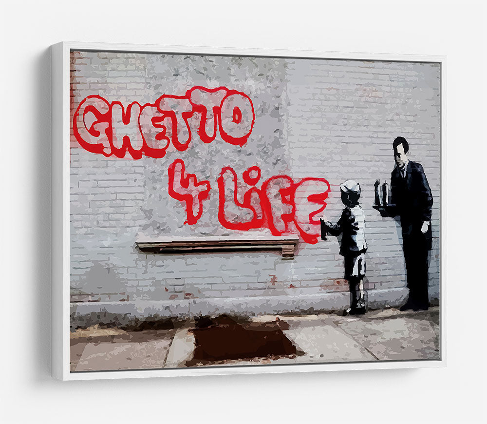 Banksy Ghetto For Life HD Metal Print - Canvas Art Rocks - 7