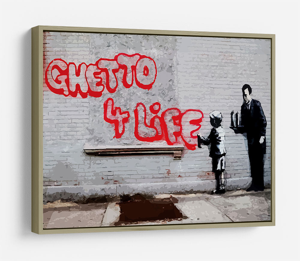 Banksy Ghetto For Life HD Metal Print - Canvas Art Rocks - 8