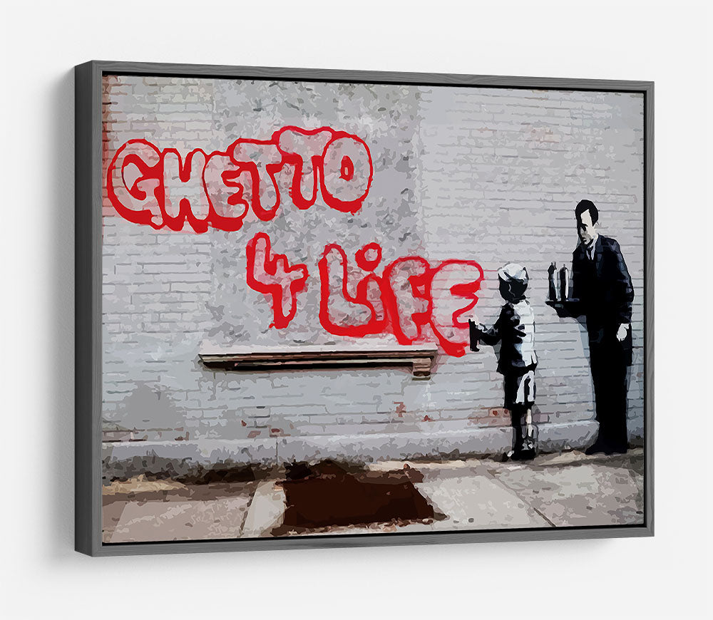 Banksy Ghetto For Life HD Metal Print - Canvas Art Rocks - 9