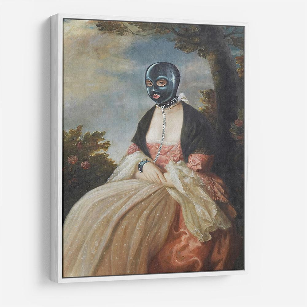 Banksy Gimp-Masked Woman HD Metal Print